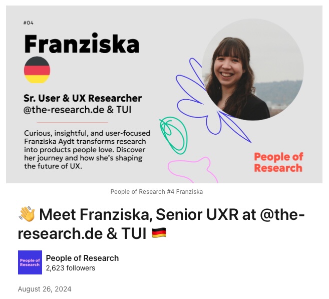 Feature in People of the Week
